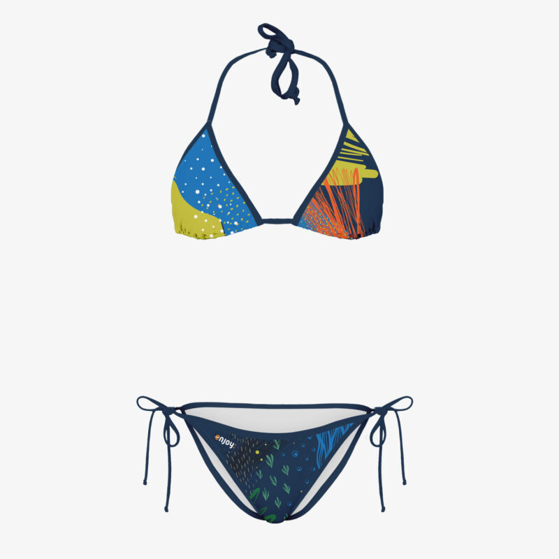 Bikini a triangolo in sublimazione personalizzato
