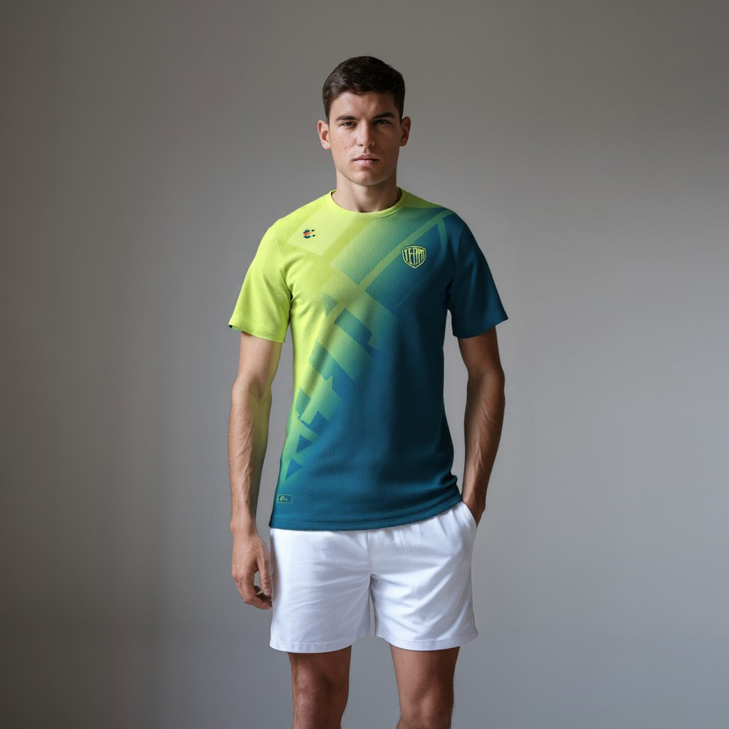 T-Shirt Tecnica Da Padel Zena Padel – Manica Corta, Tessuto Dry Fit Elasticizzato – Uomo E Donna – Rainbow 02