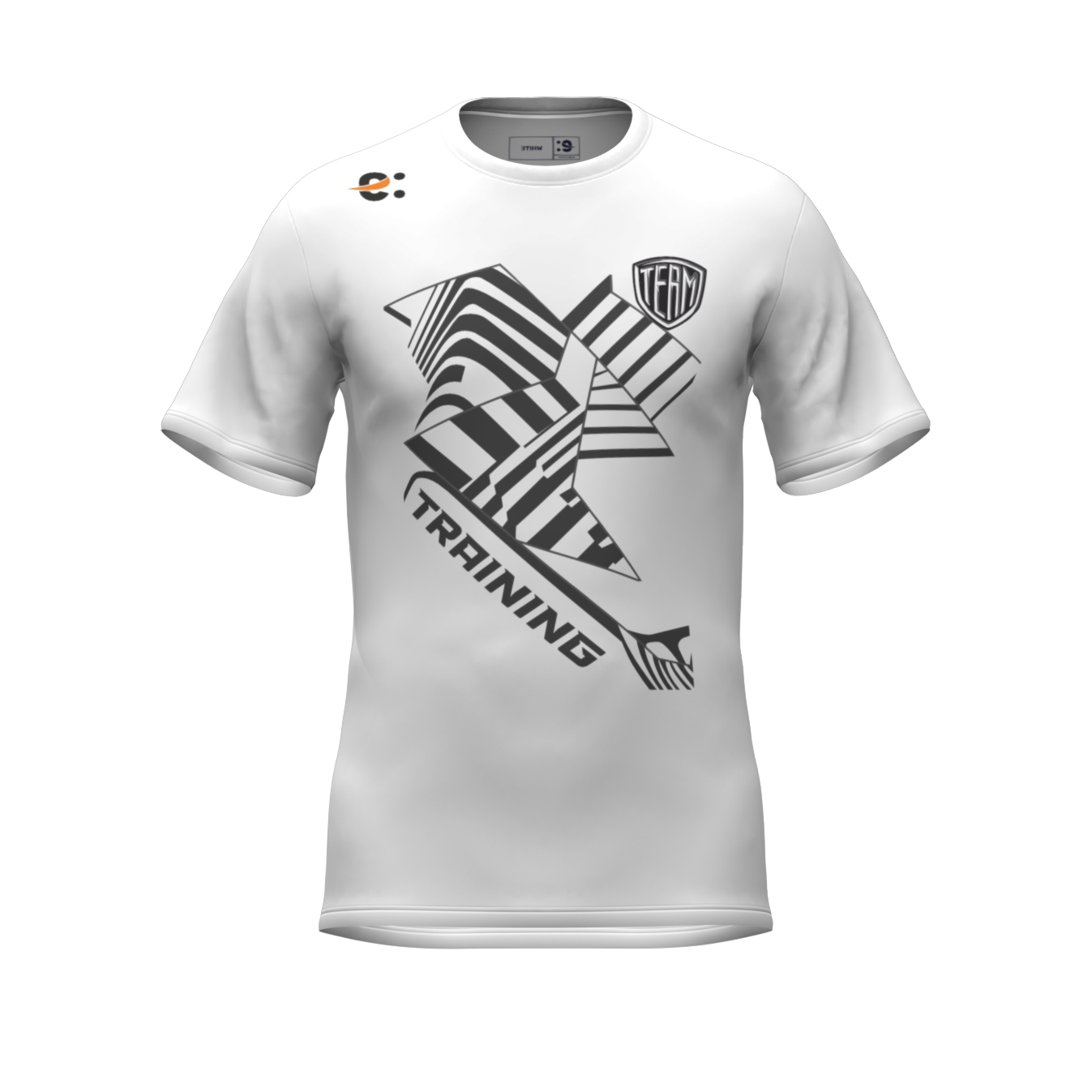 Maglia Allenamento Unisex personalizzabile. Vestibilità giusta. Modello WHITE - Per maggiori informazioni contattaci e visita il sito.